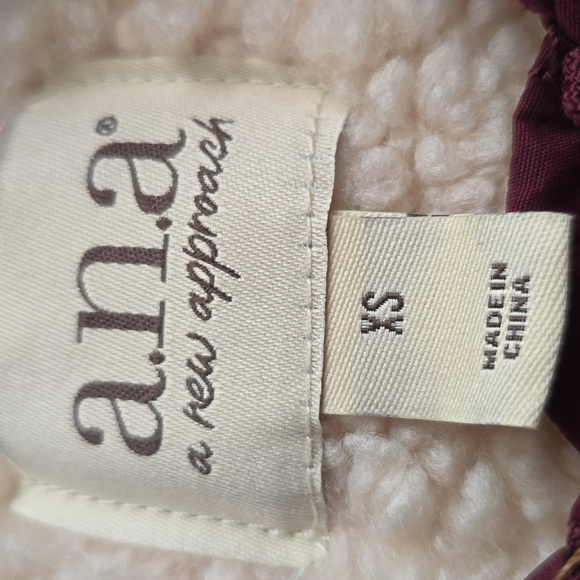 A.N.A BRAND WOMEN'S BEAUTIFUL WINE FRONT ZIPPERED COAT JACKET SIZE XS - Picture 6 of 16